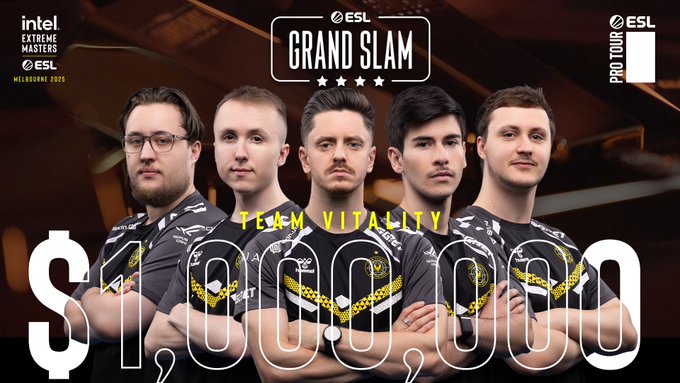 Team Vitality стала володарем ESL Grand Slam та отримала один мільйон доларів - Кіберспорт