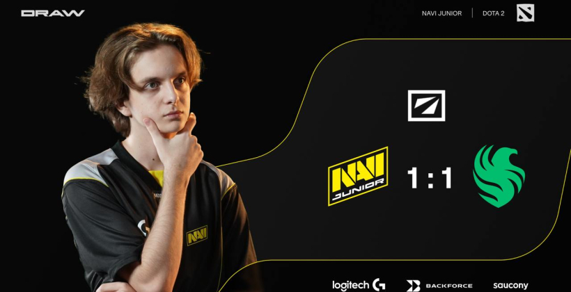 NAVI Junior сыграли вничью с Falcons и покинули DreamLeague Season 26 - Киберспорт