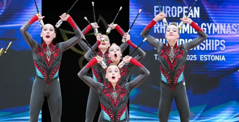 Украинки взяли историческое золото на Евро-2025 по художественной гимнастике - Прочие виды спорта