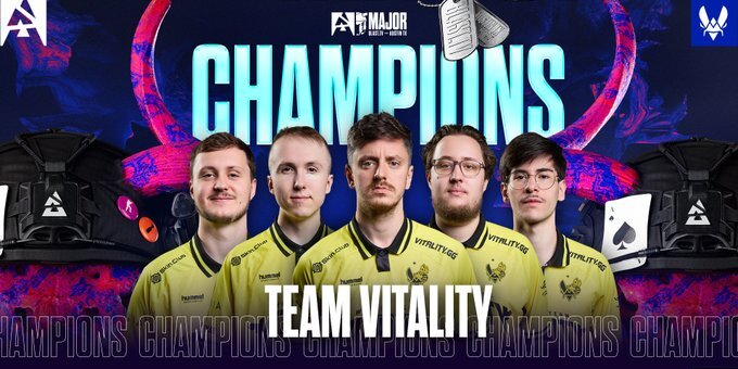 Vitality стали чемпіонами BLAST.tv Austin Major 2025, вигравши сьомий турнір поспіль - Кіберспорт