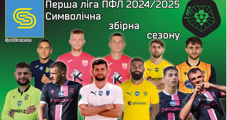 Збірна сезону 2024/25 Першої ліги – 33 найкращих гравців