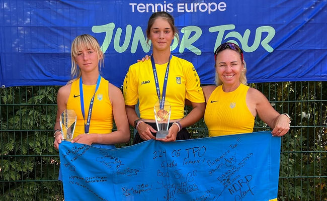 Українські тенісистки Бєлінська та Скрип стали чемпіонками Європи U-14 у парному розряді - Теніс