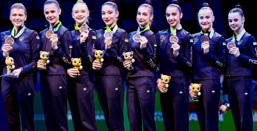 Україна виграла бронзу у командній першості чемпіонату світу-2025 з художньої гімнастики - Гімнастика