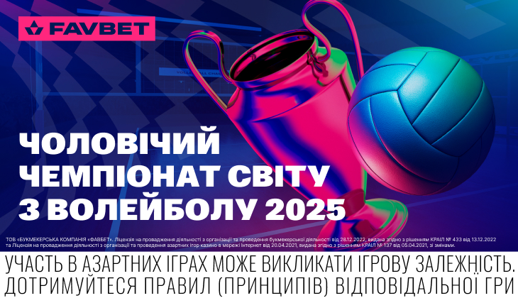 Букмекери дали прогноз на ЧС-2025 з волейболу