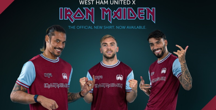 Вест Хэм представил специальный игровой комплект формы совместно с Iron Maiden - SportStyle