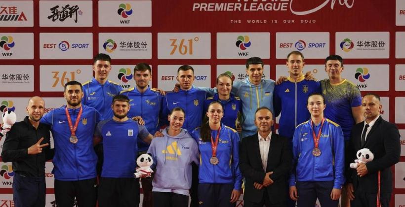 Сборная Украины по карате выиграла три медали на этапе Премьер-лиги в Лэшане - Боевые искусства