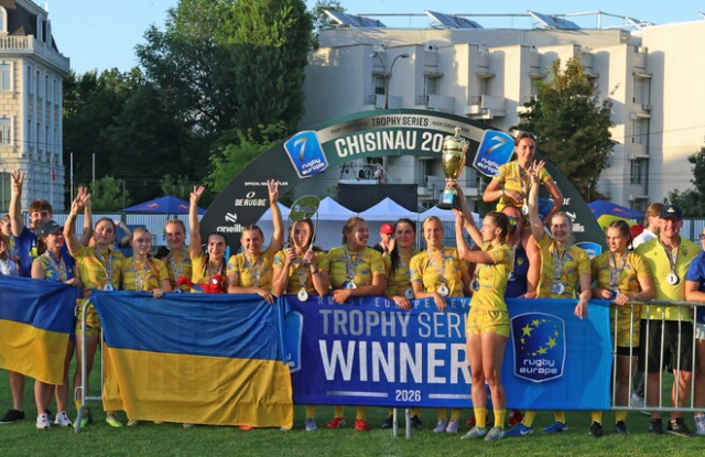 Жіноча збірна України з регбі-7 стала переможцем чемпіонату Європи-2026 у дивізіоні Trophy
