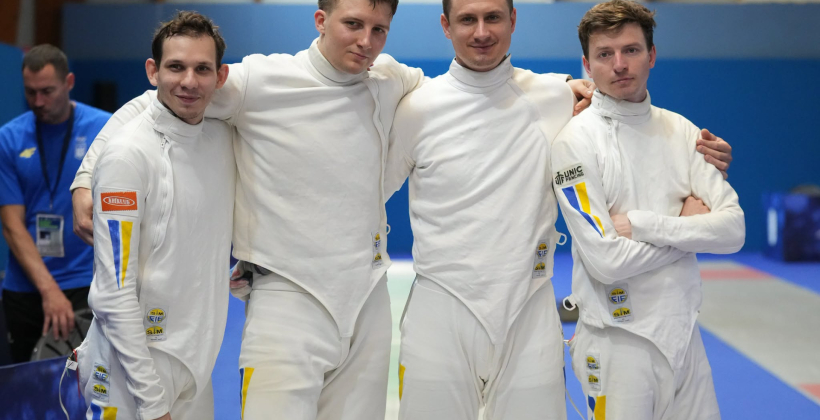 Мужская сборная Украины добыла бронзу в командной шпаге на чемпионате Европы-2026 - Фехтование